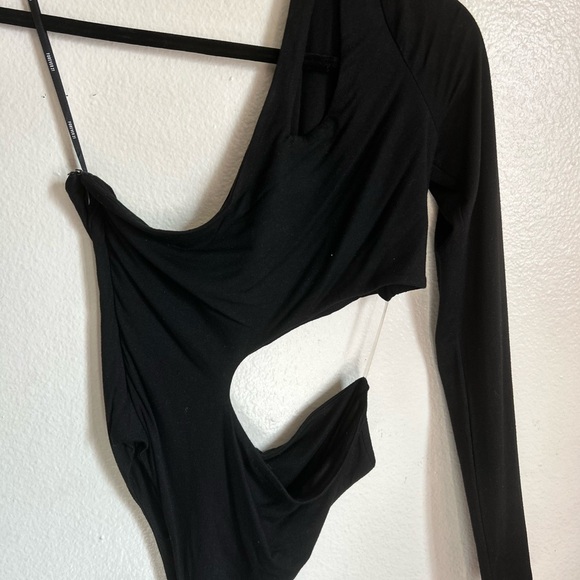 Forever 21 Tops - Forever 21 Black Cutout Bodysuit